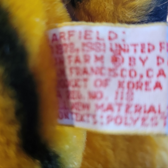 Vtg 78/81 Dakin GARFIELD Cat PLUSH STUFFED ANIMAL United Feature Syndicate - Picture 7 of 10